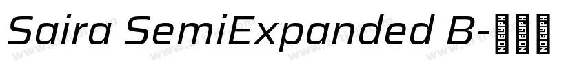 Saira SemiExpanded B字体转换 Saira SemiExpanded B字体转换